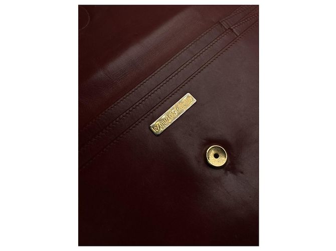 Clutch in pelle bordeaux Cartier Bordò - vista 4