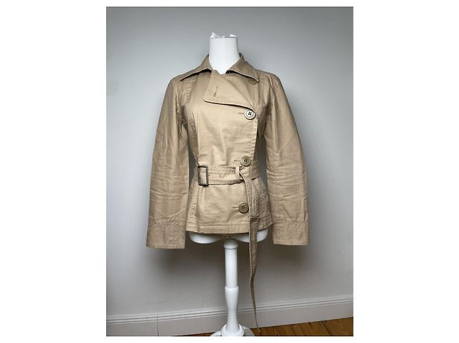 Abrigo trench de algodón beige Kensington de Burberry - vista 2