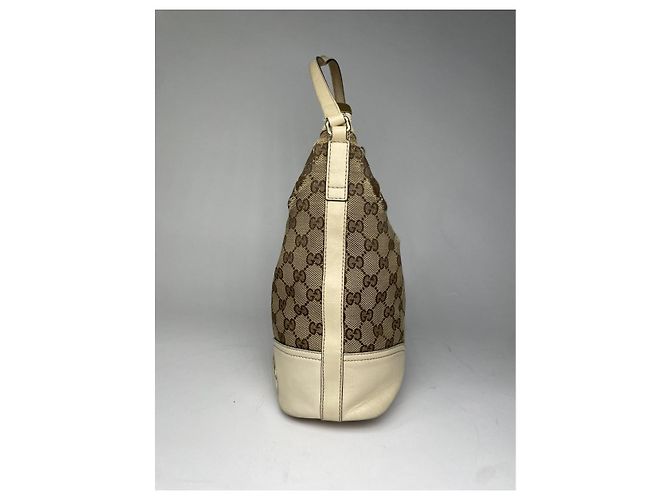 Borsa a mano in cotone beige Gucci Jackie 1961 - vista 5