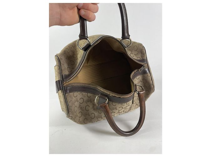 Céline Borsa a secchiello in pelle marrone Celine - vista 5