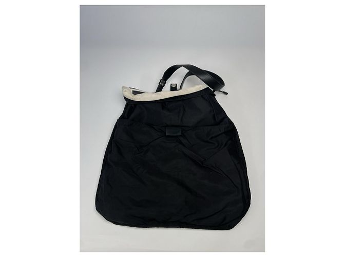 Sac à main en polyester blanc Chanel - vue 2
