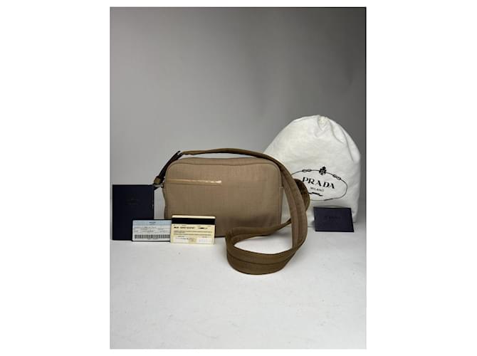 Beige Baumwollhandtasche von Prada - Ansicht 2