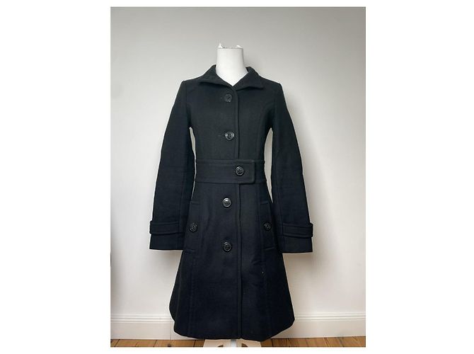 Abrigo trench de lana negra Sandringham de Burberry Negro - vista 2