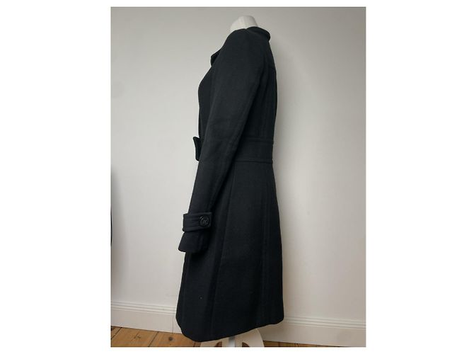 Abrigo trench de lana negra Sandringham de Burberry Negro - vista 3
