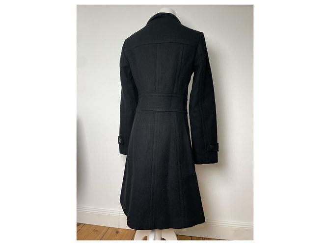Abrigo trench de lana negra Sandringham de Burberry Negro - vista 4