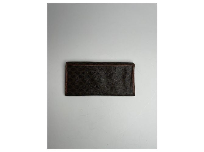 Céline Cartera de cuero marrón Celine Triomphe Castaño - vista 2