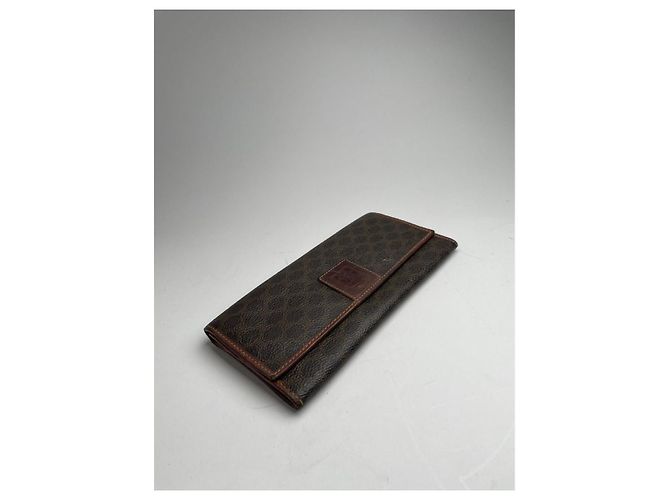 Céline Cartera de cuero marrón Celine Triomphe Castaño - vista 3