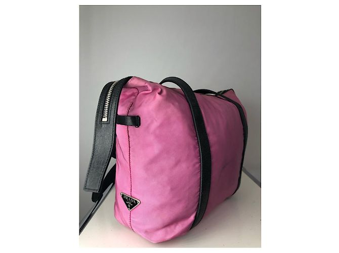 Prada Re-Edition 1995 rosa Polyester-Handtasche Pink - Ansicht 2