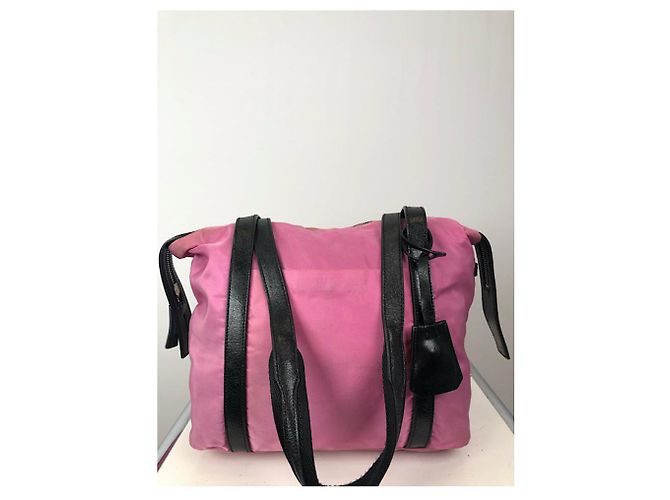 Prada Re-Edition 1995 rosa Polyester-Handtasche Pink - Ansicht 4