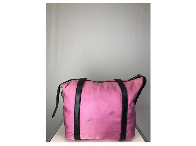 Prada Re-Edition 1995 rosa Polyester-Handtasche Pink - Ansicht 5