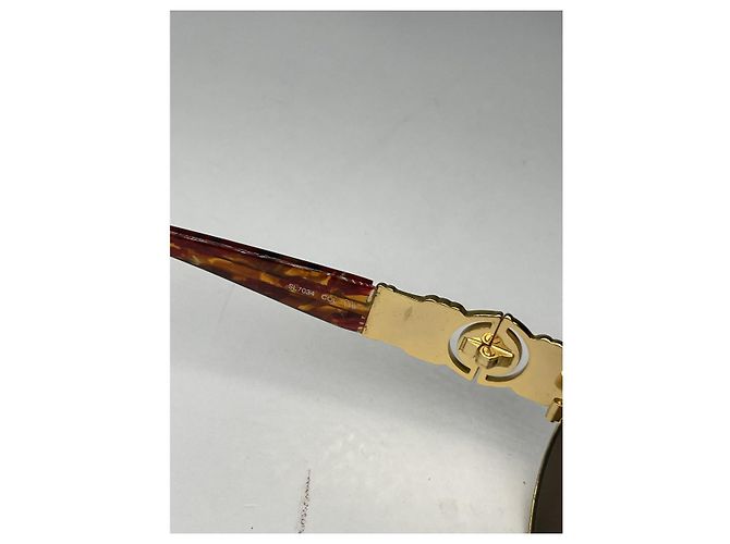 Fendi Gold-Metall Sonnenbrille Golden - Ansicht 2