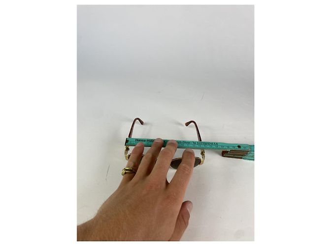 Fendi Gold-Metall Sonnenbrille Golden - Ansicht 5
