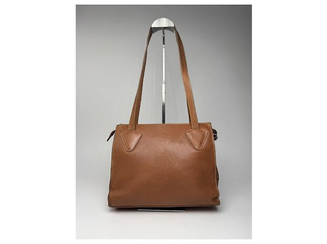 Borsa a mano in pelle marrone Loewe Puzzle - vista 5