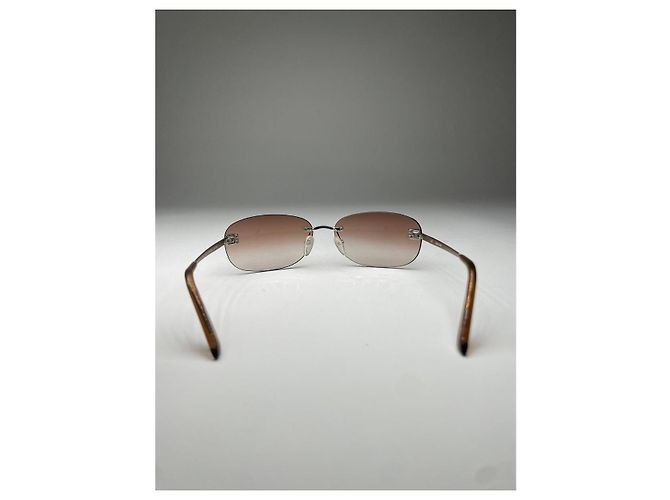 Céline Celine Silberne Metallsonnenbrille - Ansicht 3