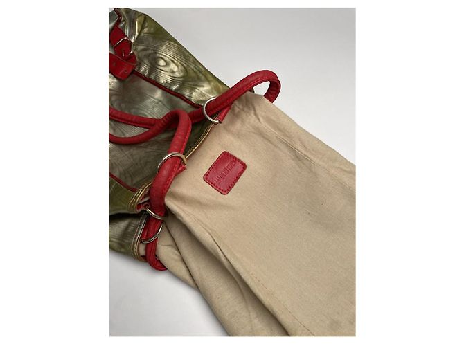 Zaino in pelle multicolore Loewe Goya - vista 5