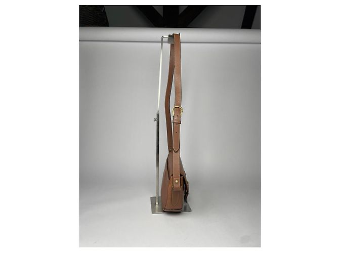 Autre Marque Borsa in pelle marrone non firmata - vista 3
