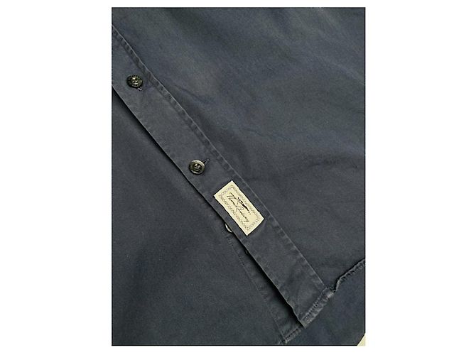 Camisa de algodón azul marino Burberry - vista 5