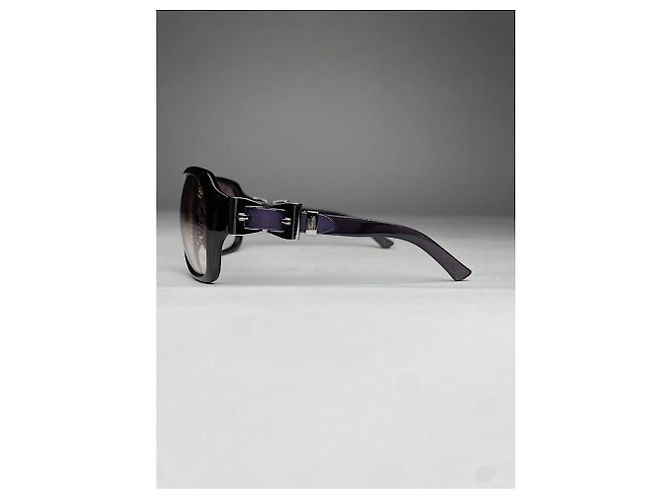 Occhiali da sole in plastica nera Gucci Nero - vista 2