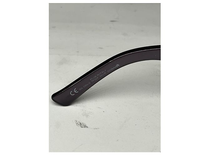 Occhiali da sole in plastica nera Gucci Nero - vista 5