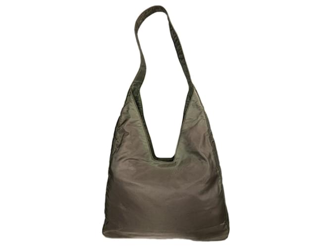 Prada Cleo grüne Polyester-Handtasche - Ansicht 4