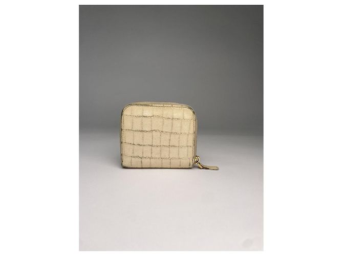 Cartera de cuero beige Miu Miu - vista 2