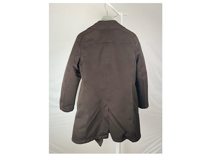Abrigo de algodón marrón Jil Sander Castaño - vista 3