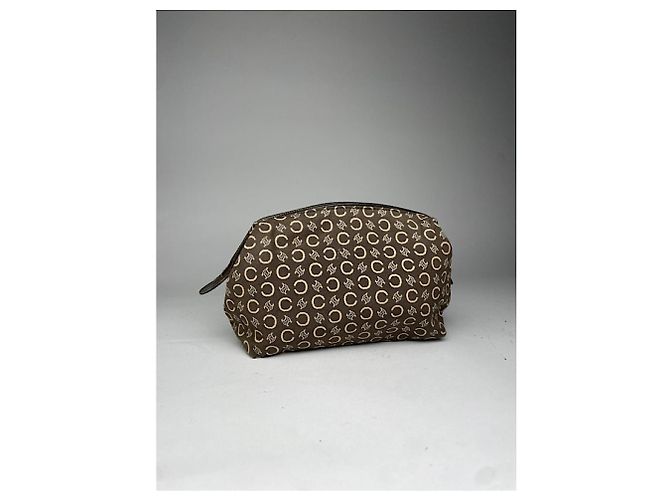 Céline Borsa a mano in cotone marrone Celine Trotteur - vista 2