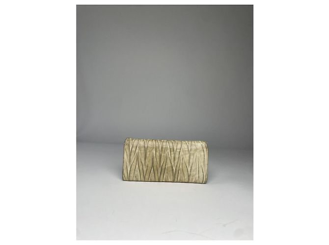 Cartera de cuero blanco Miu Miu - vista 2