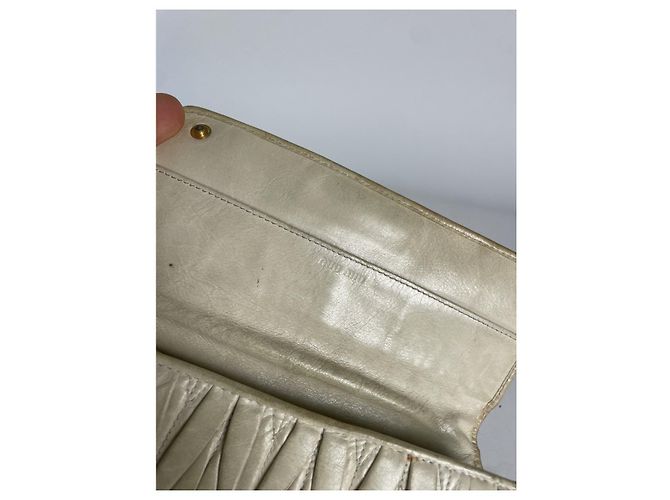 Cartera de cuero blanco Miu Miu - vista 4
