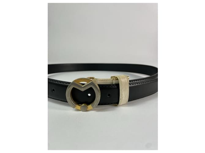 Autre Marque Cinturón de cuero negro Mila Schön Concept - vista 2