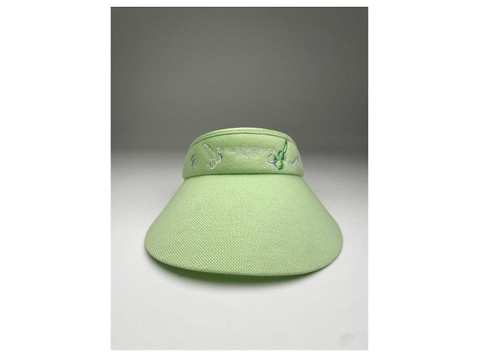 Cappello in cotone verde Balenciaga - vista 2