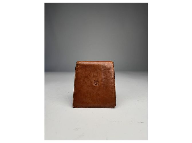Cartera de cuero marrón Loewe Castaño - vista 2