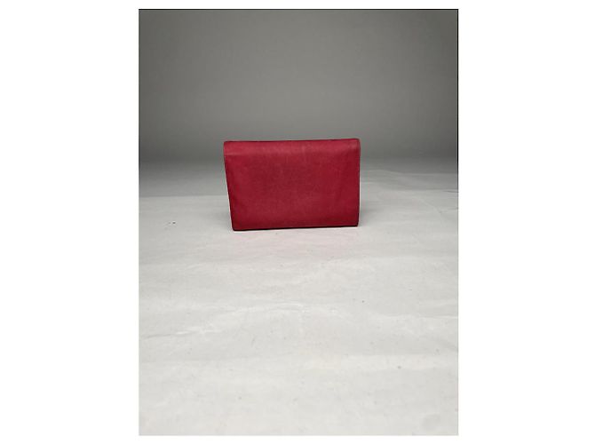 Prada Red Leather Wallet - view 2