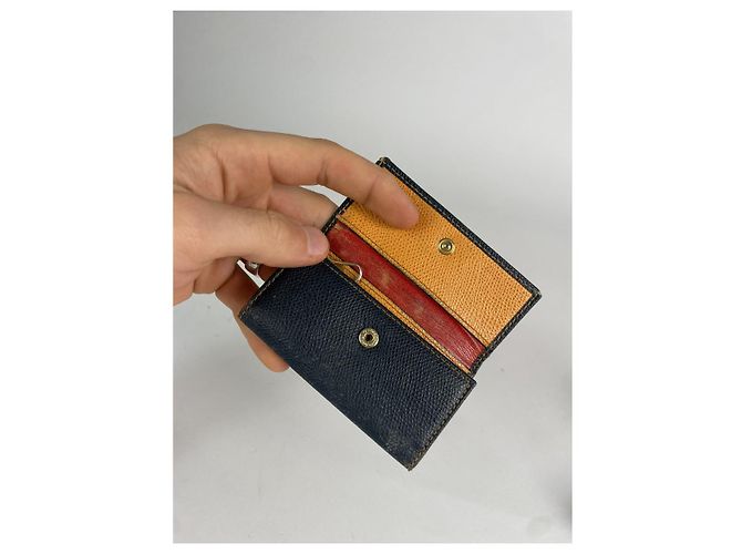 Céline Borsa in pelle navy Celine Blu navy - vista 5