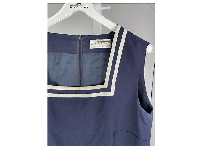 Givenchy Marineblaues Wollkleid - Ansicht 3