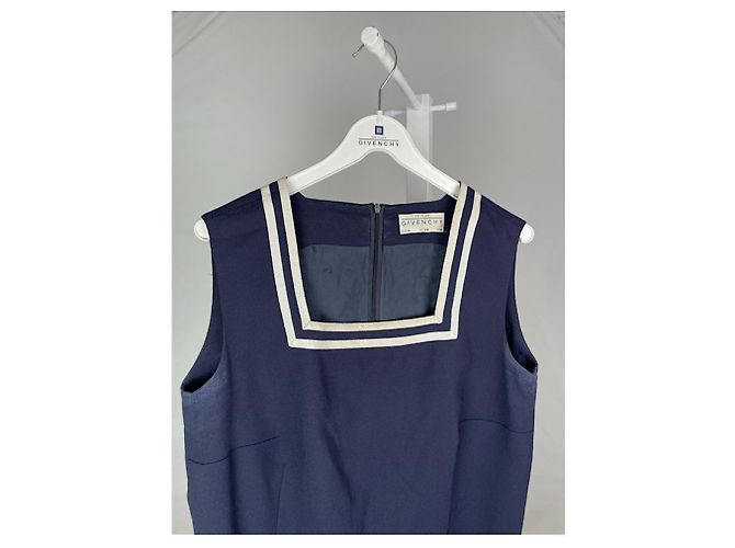 Givenchy Marineblaues Wollkleid - Ansicht 4