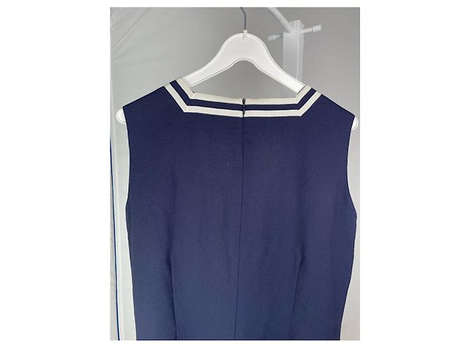 Givenchy Marineblaues Wollkleid - Ansicht 5