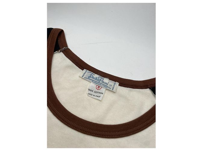 Top de algodão bege Emilio Pucci - vista 3