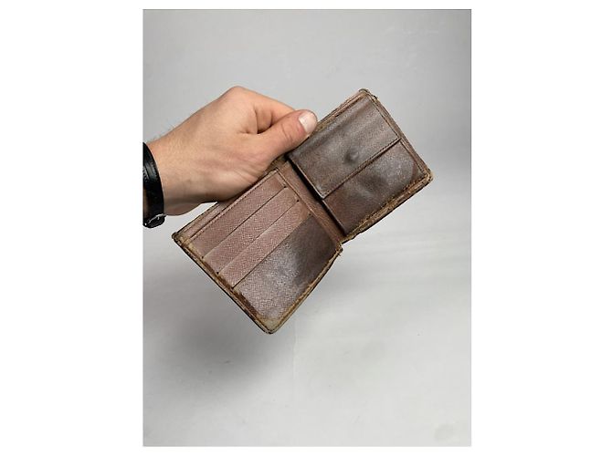 Borsa in pelle marrone Louis Vuitton - vista 2