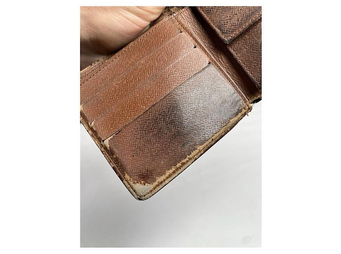 Borsa in pelle marrone Louis Vuitton - vista 3