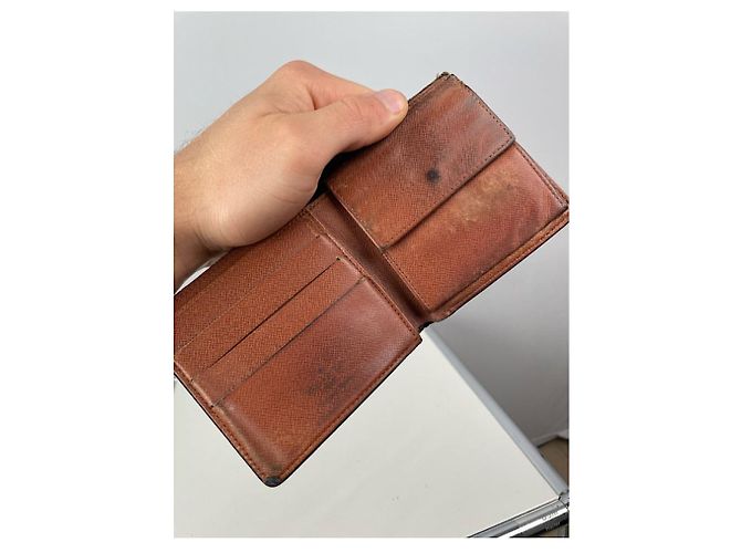 Borsa in pelle marrone Louis Vuitton - vista 4