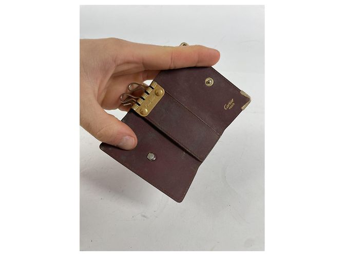 Cartier Bordeaux Lackleder Tasche - Ansicht 4
