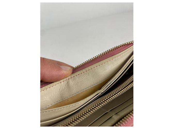Cartera de cuero naranja Miu Miu - vista 4