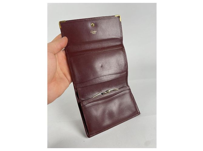 Cartier Bordeaux Lackleder Geldbörse - Ansicht 3