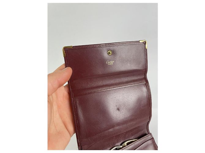 Cartier Bordeaux Lackleder Geldbörse - Ansicht 4