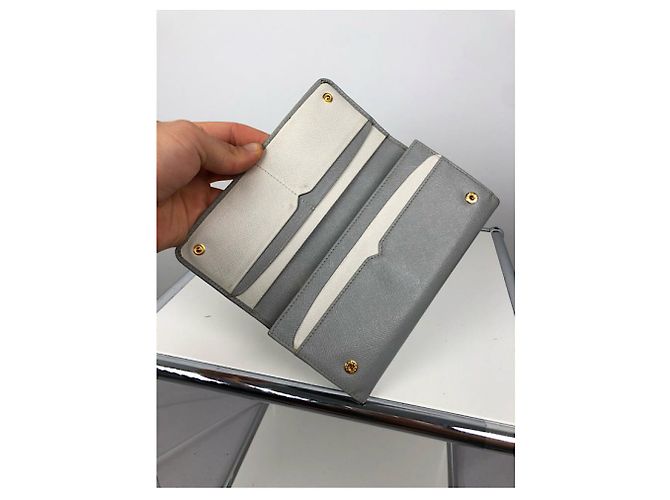 Cartera de cuero turquesa Prada - vista 2