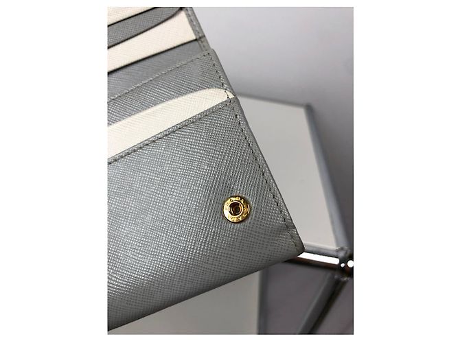 Cartera de cuero turquesa Prada - vista 3