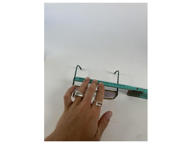 Gafas de sol de plástico turquesa Dior - vista 5