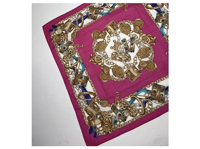 Céline Celine rosa Seidenhandkerchief Pink - Ansicht 4