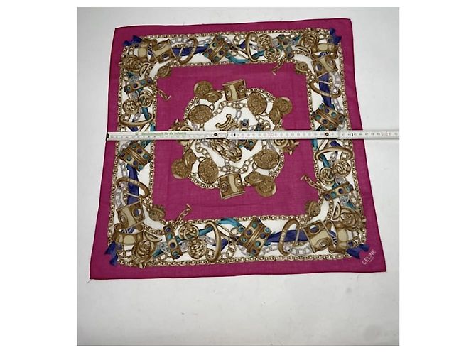 Céline Celine rosa Seidenhandkerchief Pink - Ansicht 5